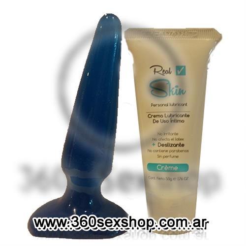 Plug anal con crema anal