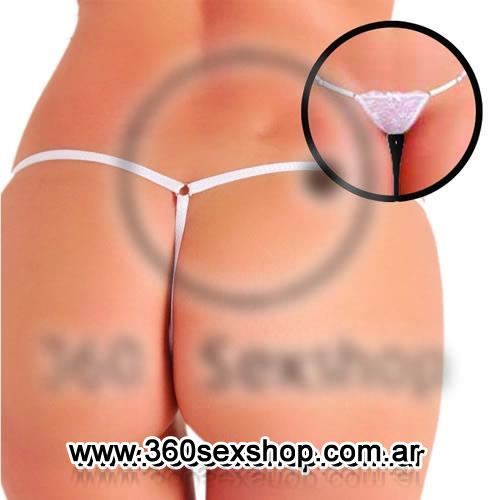 Tanga de encaje Blanca