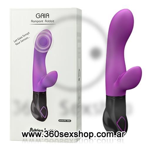 VIbrador con estimulador de clitoris 2 motores