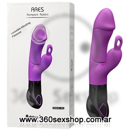 Vibrador 2 motores y estimulador de clitoris