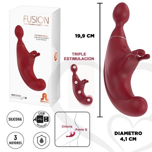 Fusion estimulador punto g con vibracion de clitoris