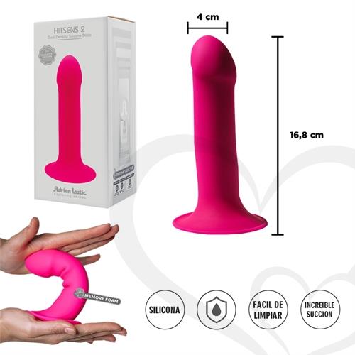 Dildo rosa con sopapa flexible