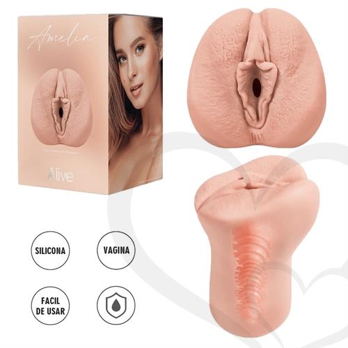 Amelia Masturbador Super Realista con Vagina en silicona de grado Medico