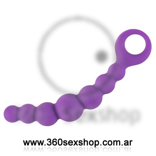 Dilatador anal con texturra suave y anillo extractor