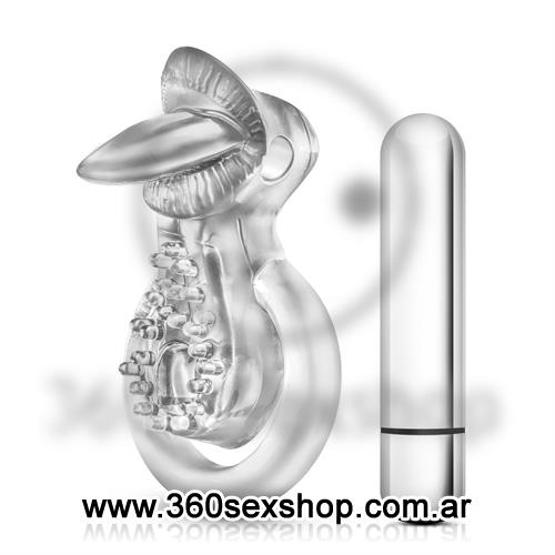 Anillo para retrasar la eyaculacion con potete vibrador