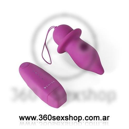 Vibrador anal inalámbrico satinado suave