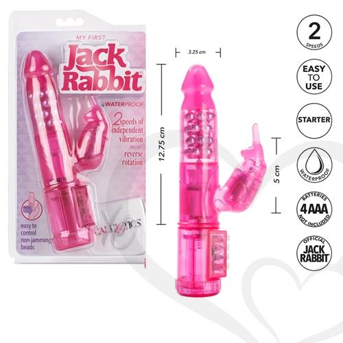 Jack rabbit vibrador rotativo con estimulador de clitoris