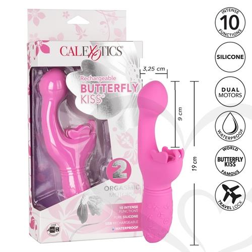 Vibrador estimulador punto g con masejador de clitoris y carga USB