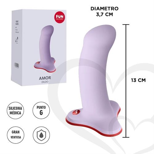 Amor dildo con sopapa ideal para arnes