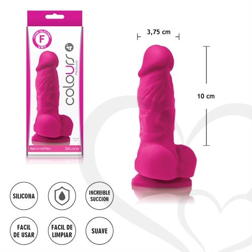 Dildo con sopapa de suave textura