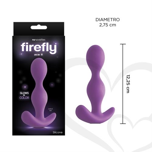 Dilatador anal fluorescente firefly de suave textura