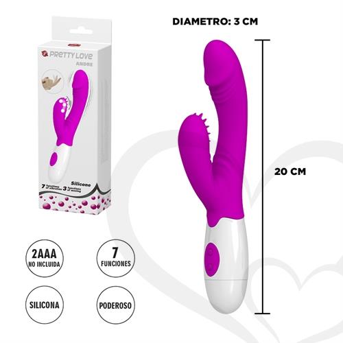 Estimulador de punto G con vibrador especial para clitoris