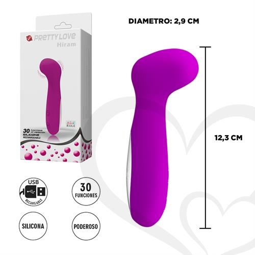 Masajeador vaginal con carga USB