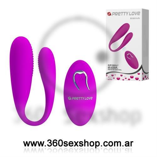 Doble vibrador estimulador de punto G y clitoris. Inalambrico