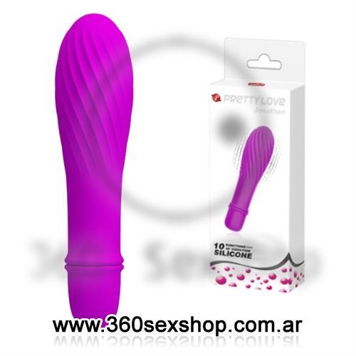 Estimulador clitorial con 10 velocidades y suaves relieves