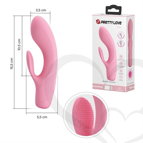 Estimulador flexible de punto G y clitoris con carga USB