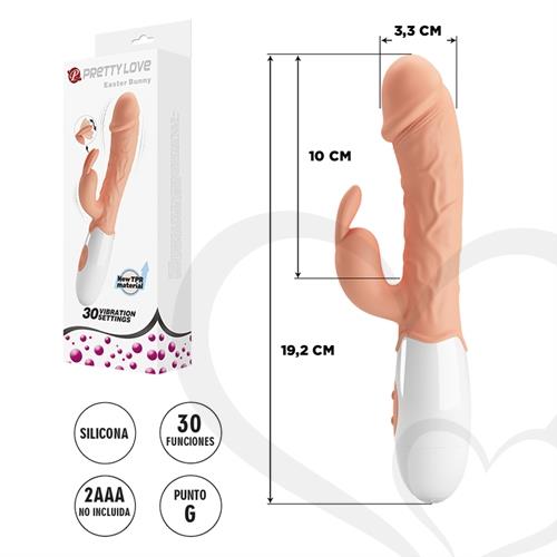 Vibrador con estimulacion de clitoris