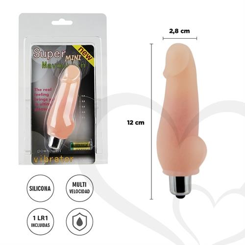 Mini dildo con vibracion y suave textura