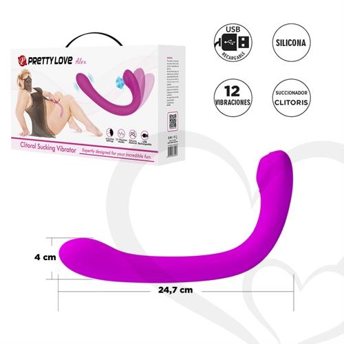 Succionador de clitoris con vibracion y carga USB