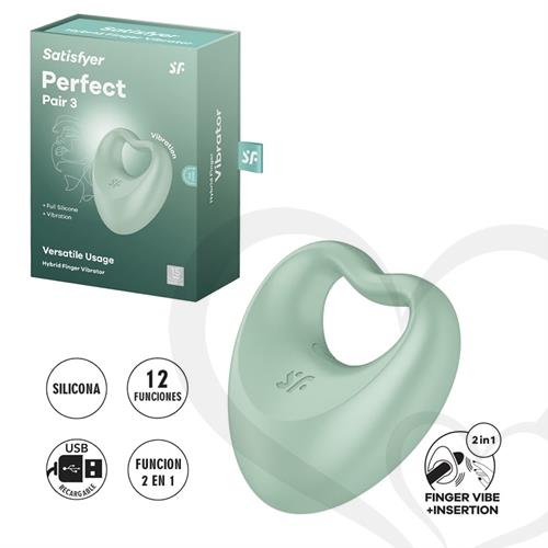 Estimulador femenino multi funcion Perfect Pair 3 con carga USB