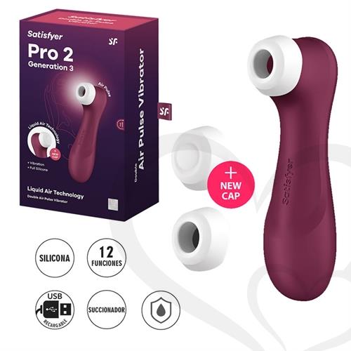 Succionador Satisfyer Pro 2 Generation 3 con App (Gris oscuro)