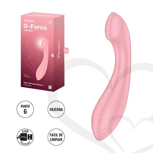 G-Force pink estimulador de punto G con carga USB