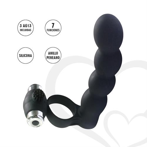 Sculptor anillo para pene con dilatador y vibracion