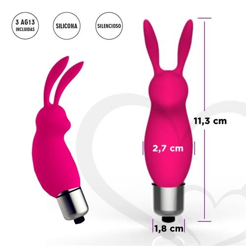 Conejo vibrador para clitoris rosa Lepus