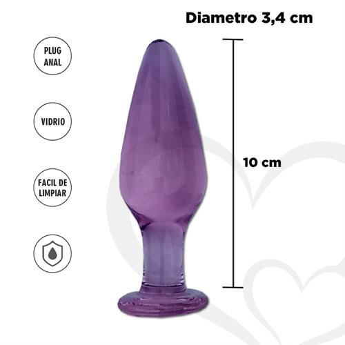 Dilatador anal de vidrio templado