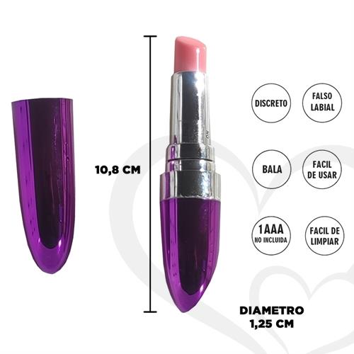 Lapiz labial vibrador violeta