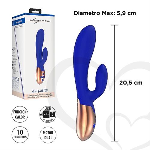 Estimulador de punto g con vibrador de clitoris