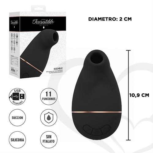 Pequeño Succionador de clitoris con carga USB y un potente motor